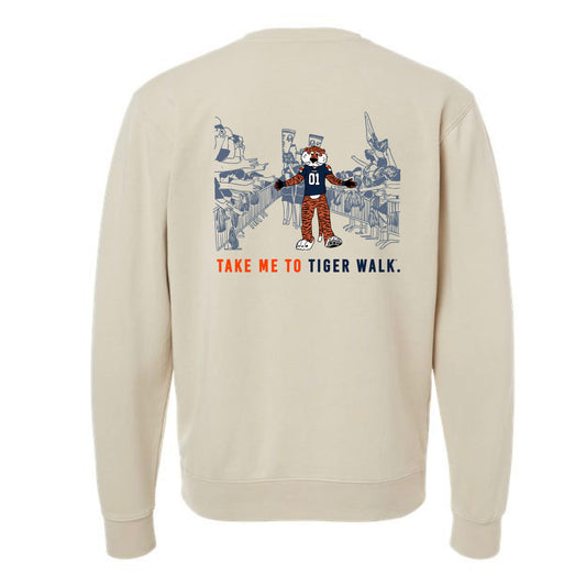 The Take Me to Tiger Walk | Pigment Ivory Crewneck Sweatshirt