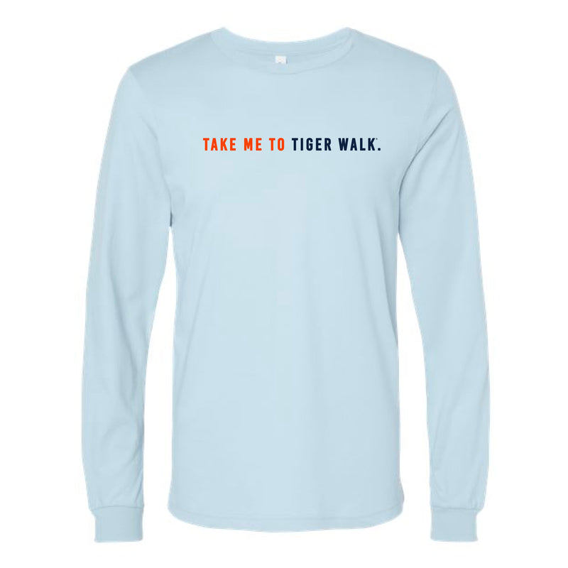 The Take Me to Tiger Walk | Baby Blue Long Sleeve Tee