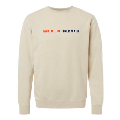 The Take Me to Tiger Walk | Pigment Ivory Crewneck Sweatshirt