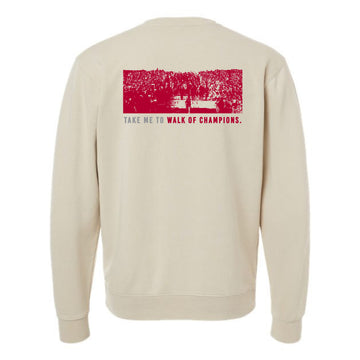 The Take Me to Walk of Champions | Ivory Crewneck Sweatshirt