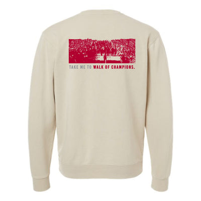The Take Me to Walk of Champions | Ivory Crewneck Sweatshirt
