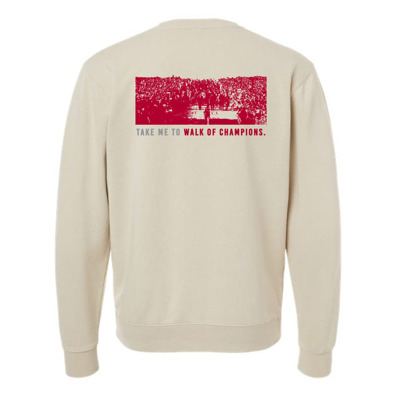 The Take Me to Walk of Champions | Ivory Crewneck Sweatshirt