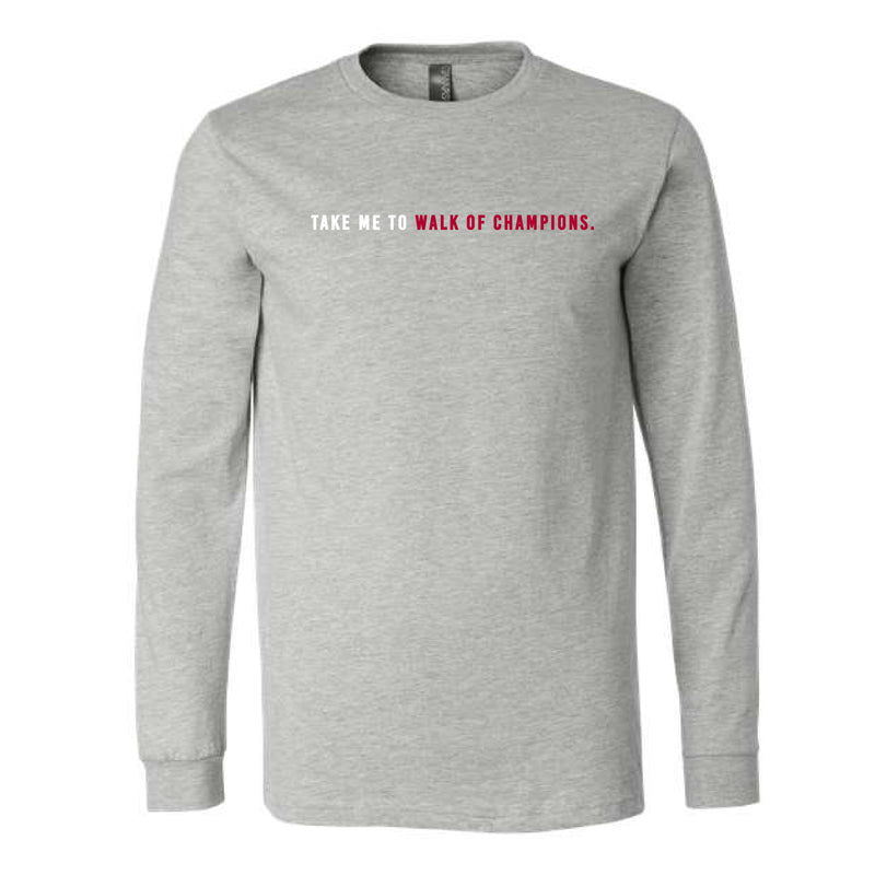 The Take Me to Walk of Champions | Athletic Heather Long Sleeve Tee