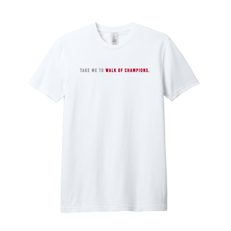 The Take Me to Walk of Champions | White Tee