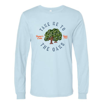 The Take Me to the Oaks  | Baby Blue Long Sleeve Tee