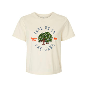 The Take Me to the Oaks | Natural Tee