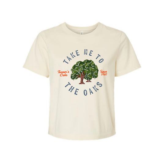 The Take Me to the Oaks | Natural Tee