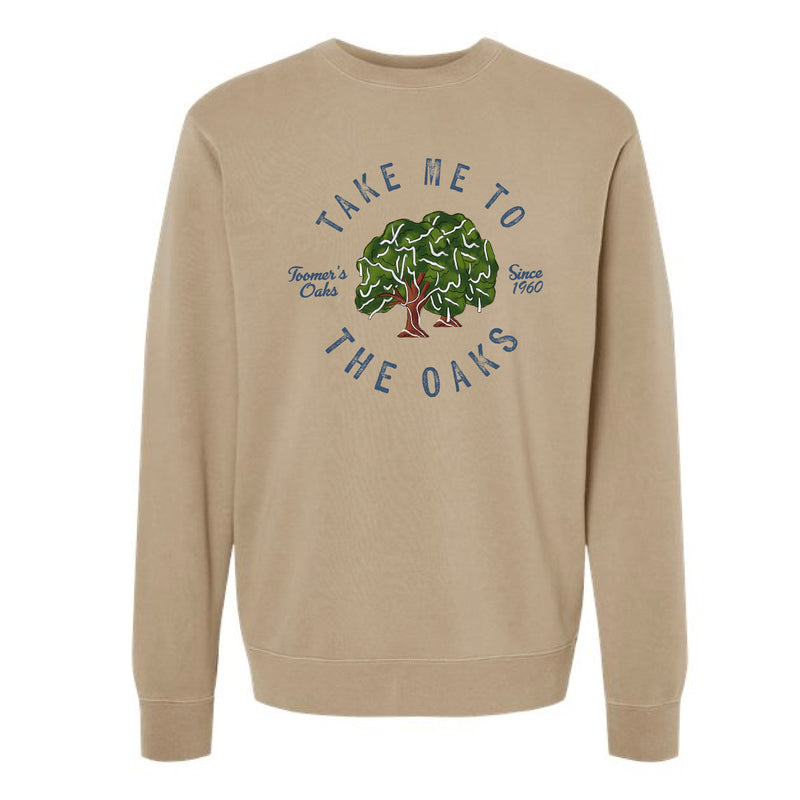 The Take Me to the Oaks | Pigment Sandstone Crewneck Sweatshirt