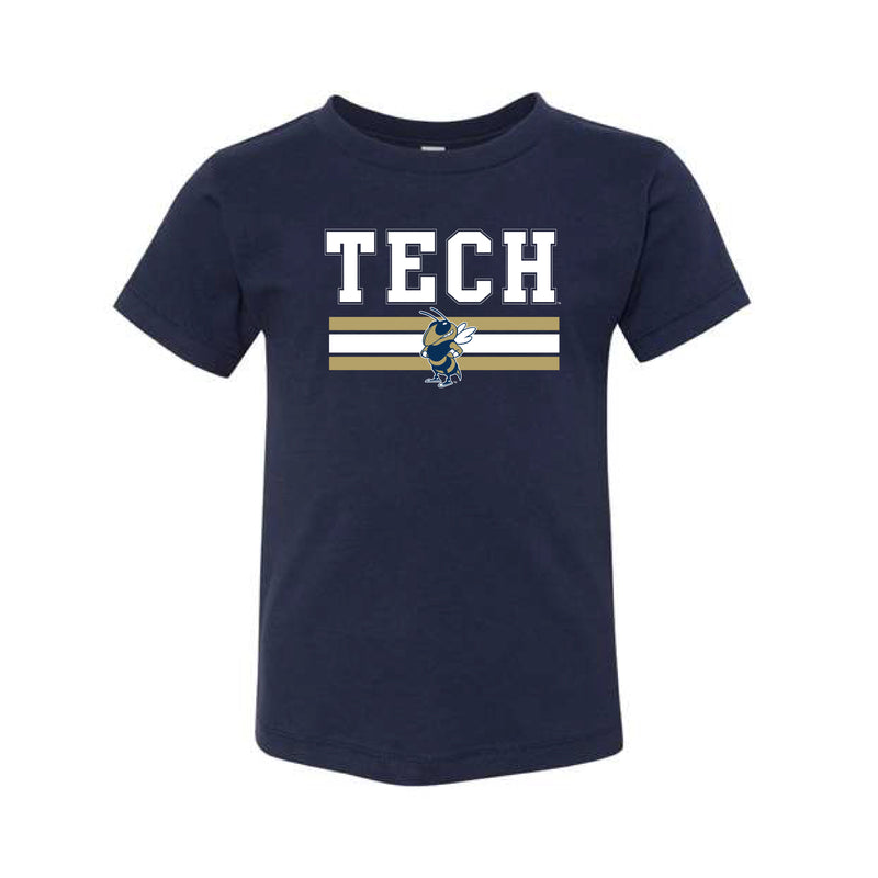 The Tech Stripes | Navy Kids Tee