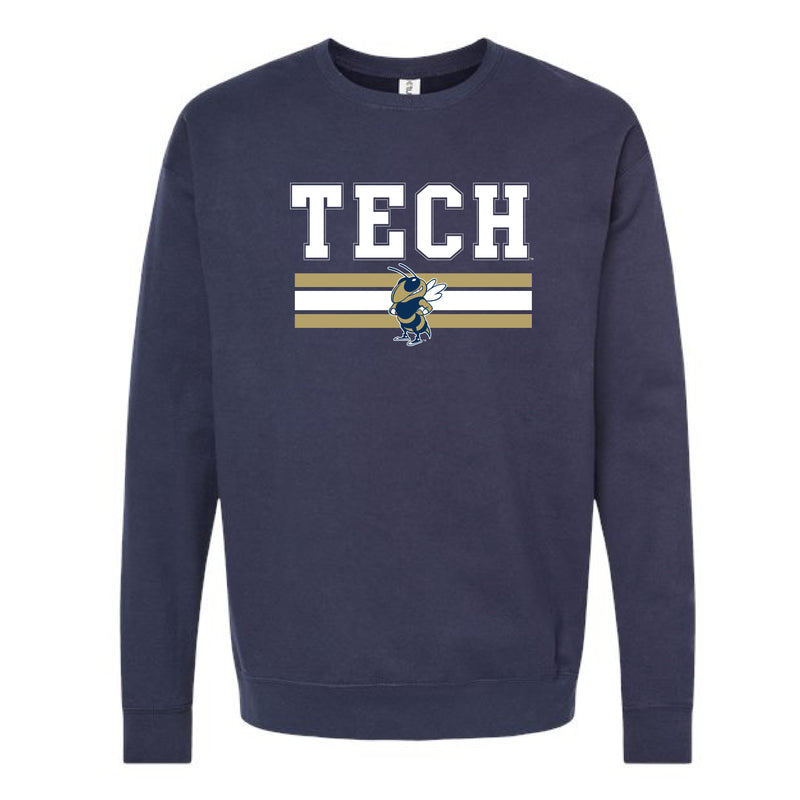 The Tech Stripes | Navy Sweatshirt