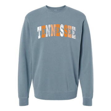 The Tennessee Arch Multi | Pigment Slate Blue Sweatshirt