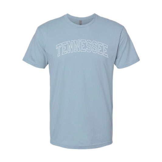 The Tennessee Arch Outline | Stonewash Denim Tee