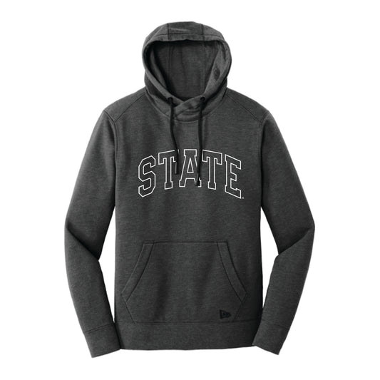 The State Arch Outline | Black Heather Hoodie