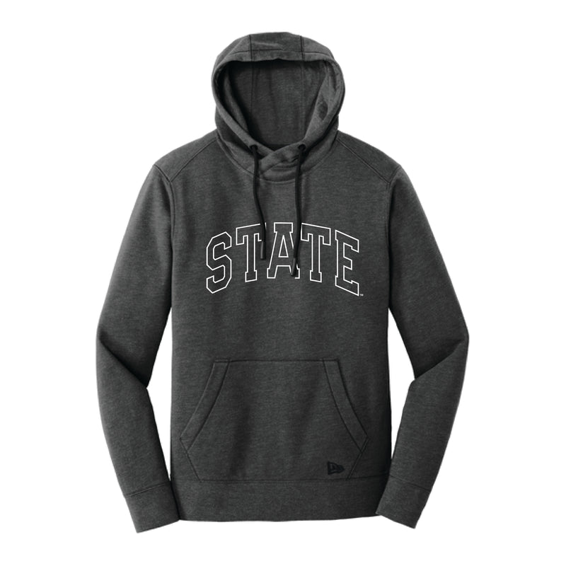 The State Arch Outline | Black Heather Hoodie