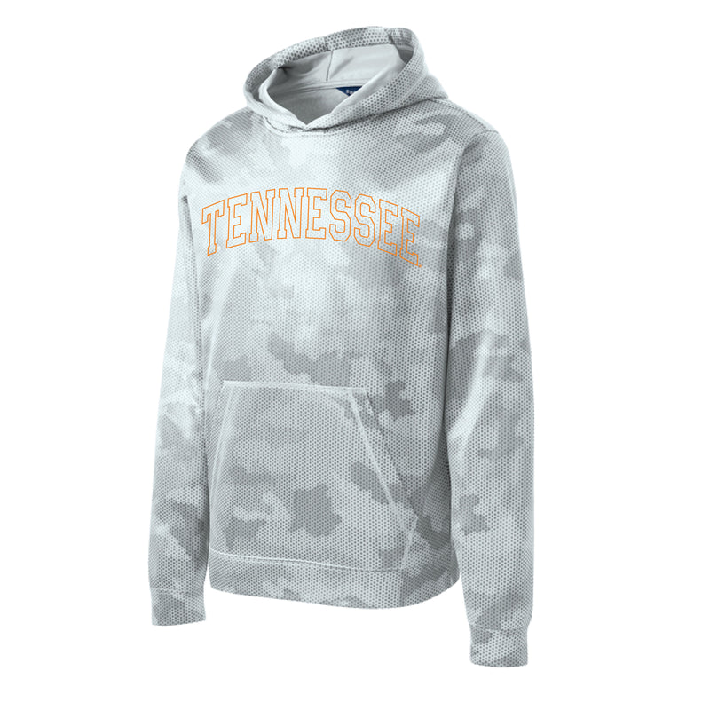 The Tennessee Arch Outline | Youth White Hoodie