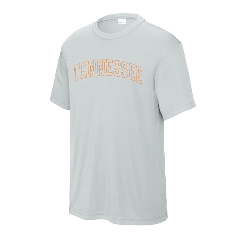 The Tennessee Arch Outline | Youth Silver Tee