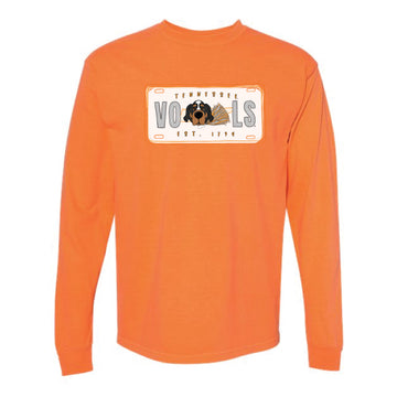 The Tennessee License Plate | Burnt Orange Long Sleeve