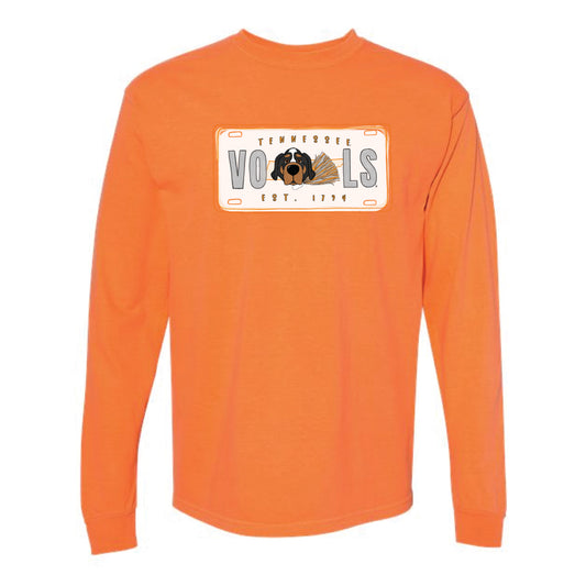 The Tennessee License Plate | Burnt Orange Long Sleeve