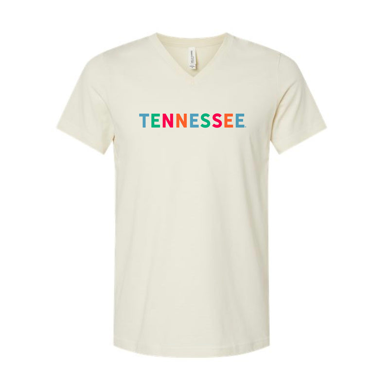 The Tennessee Multi | Natural V-Neck Tee