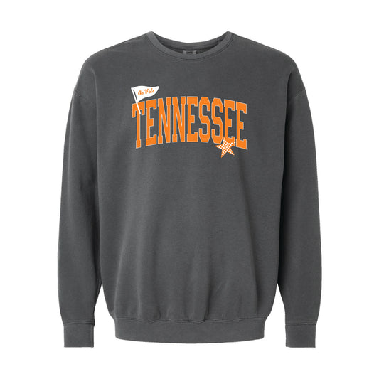 The Tennessee Pennant Star | Adult Pepper Sweatshirt