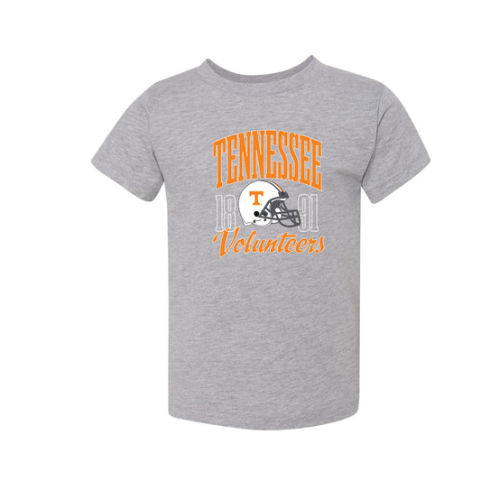 The Tennessee Volunteers Football Helmet | Toddler Athletic Heather Tee
