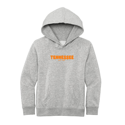 The Tennessee Volunteers Puff | Youth Light Heather Grey Fleece Hoodie