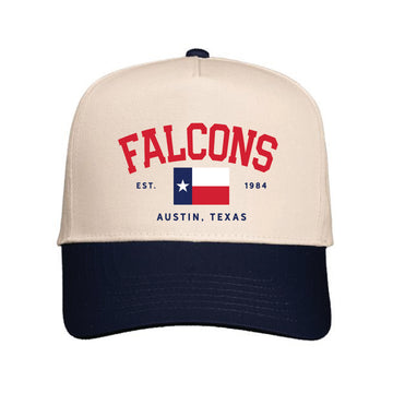 The Texas Falcons | Natural/ Navy Valucap Hat