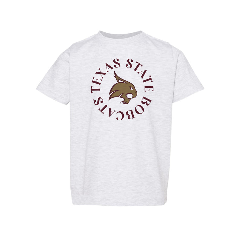 The Texas State Bobcats Circle | Toddler Ash Tee