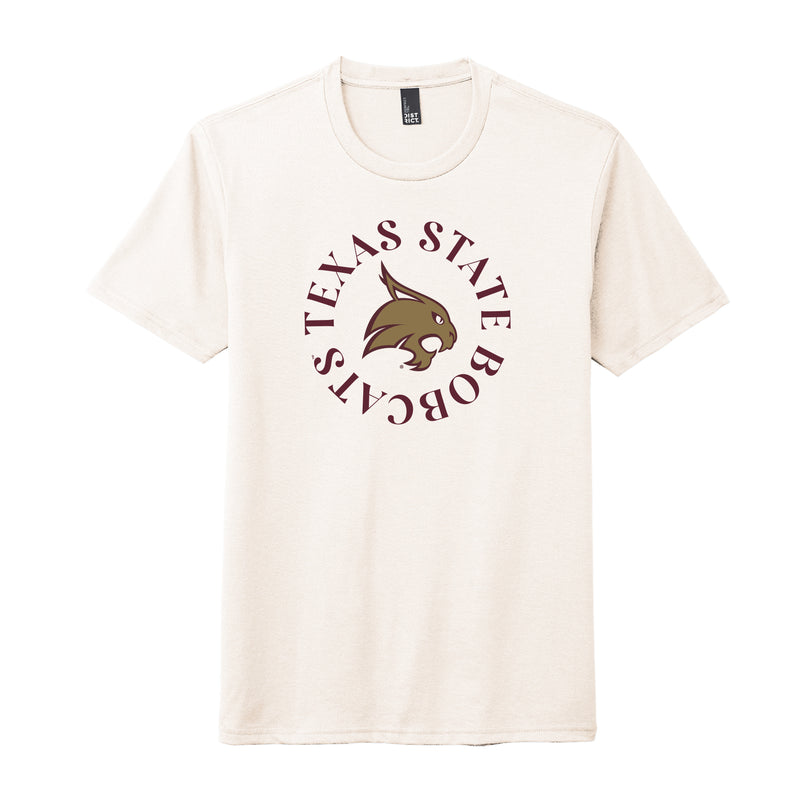 The Texas State Bobcats Circle | Natural Tee