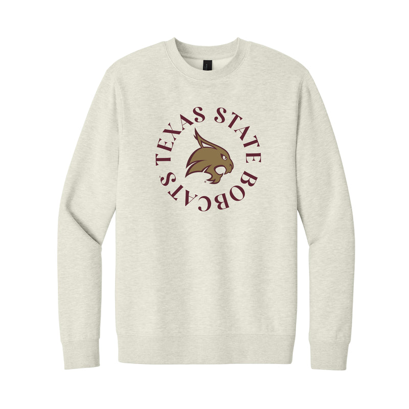 The Texas State Bobcats Circle | Oatmeal Sweatshirt