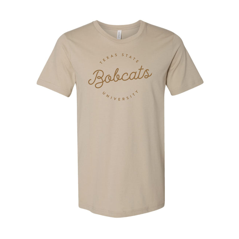 The Texas State Bobcats Script | Tan Tee