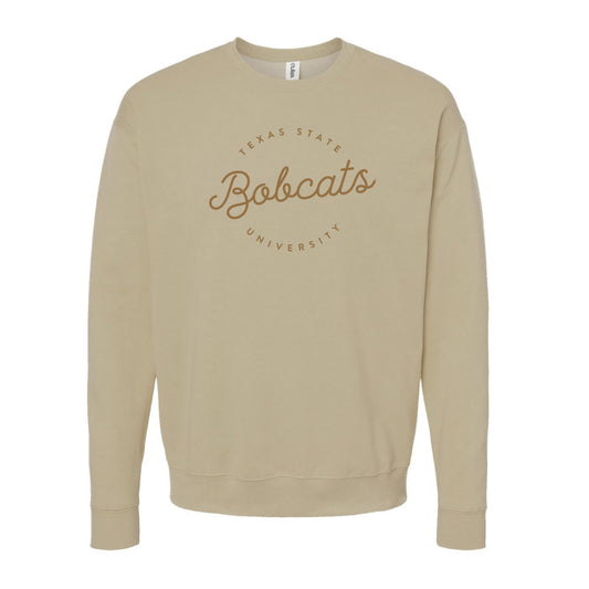 The Texas State Bobcats Script | Sand Sweatshirt