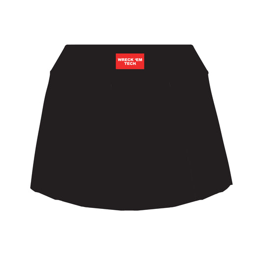 The Alli Tennis Skort Wreck 'Em Tech Woven Label | Black
