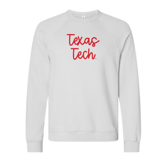 The Texas Tech Script | Silver Sweatshirt