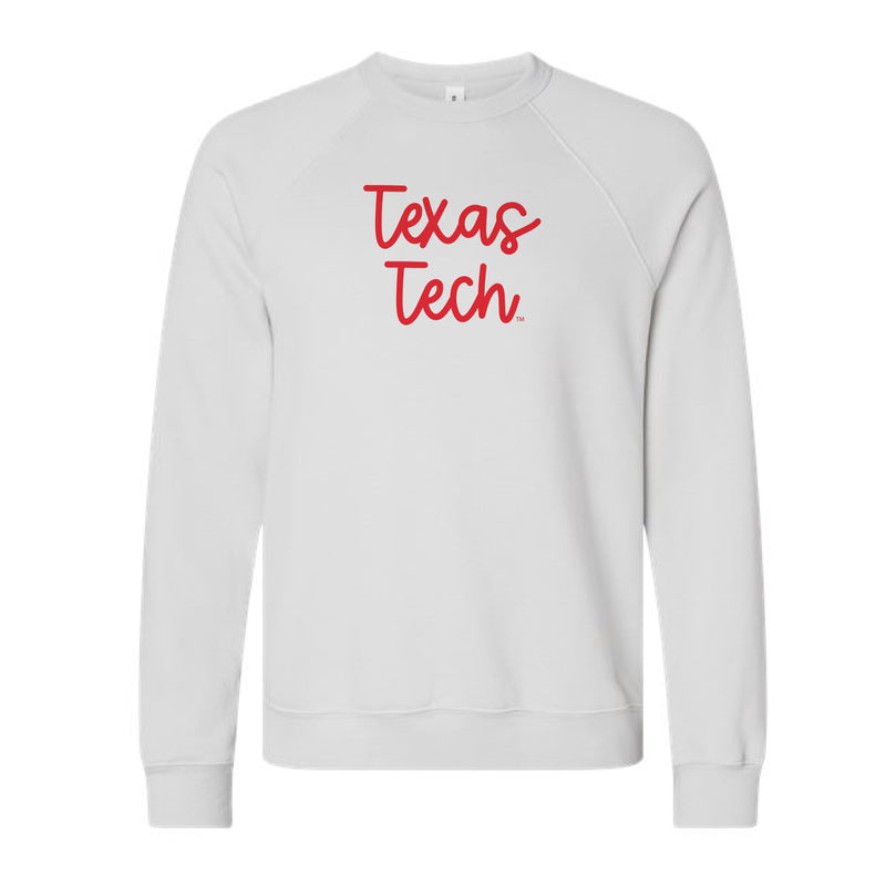 The Texas Tech Script | Silver Sweatshirt