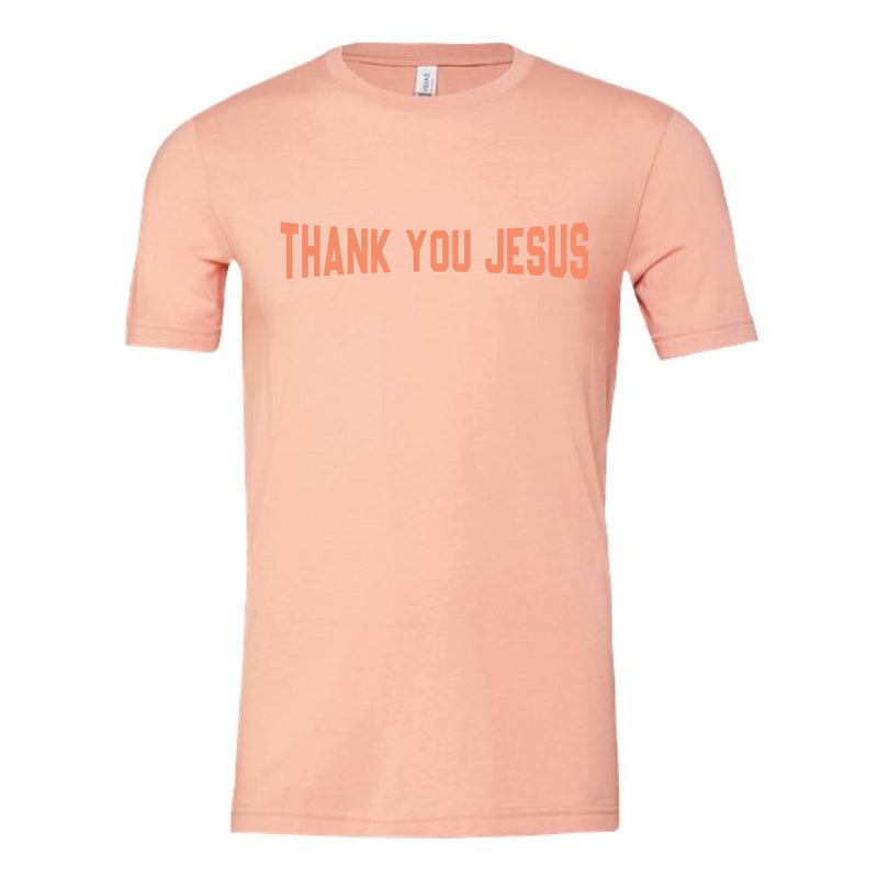 The Thank You Jesus | Heather Peach Tee