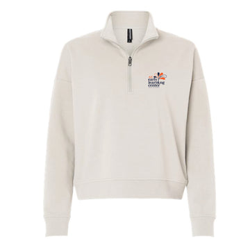 The AUELC Logo | Adult Women's Smoke 1/4 Zip Pullover