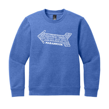The Arrow | Royal Frost Youth Crewneck Sweatshirt