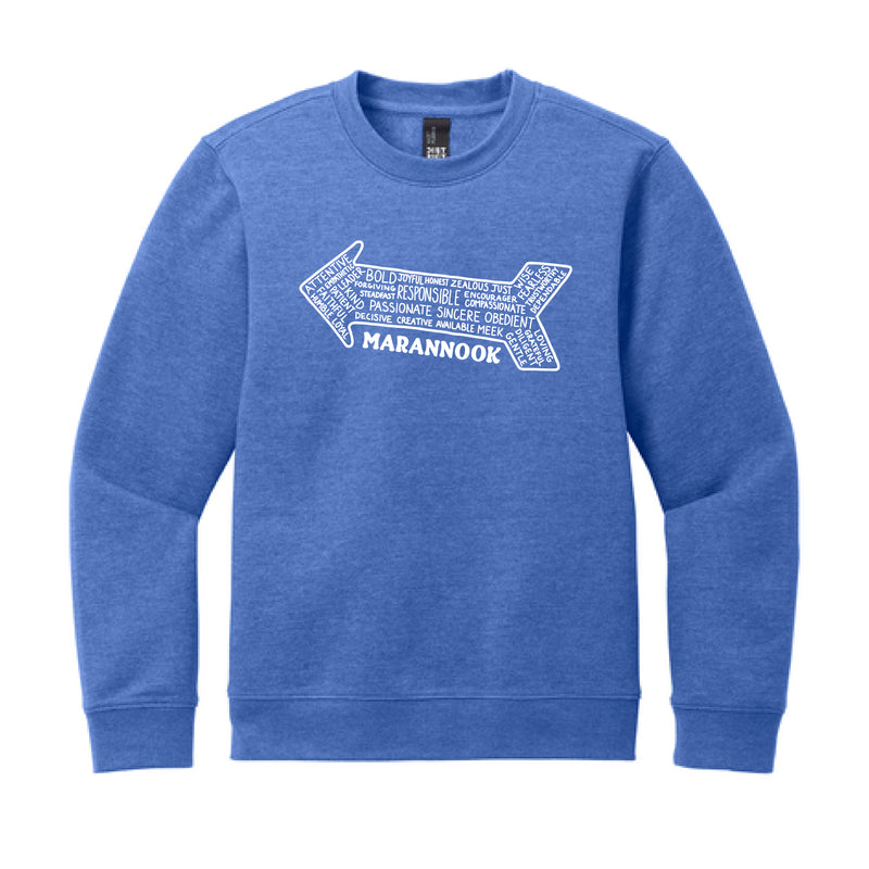 The Arrow | Royal Frost Youth Crewneck Sweatshirt
