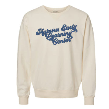 The Auburn ELC Stripes | Adult Parchment Crewneck Sweatshirt