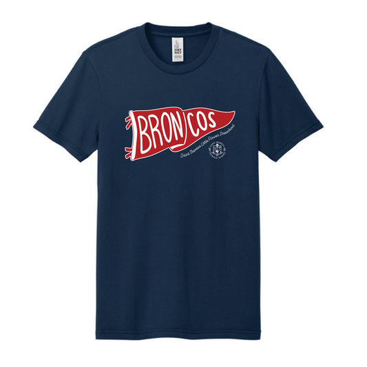 The Broncos Flag | Adult True Navy Tee
