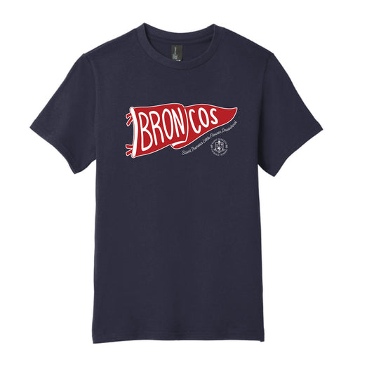 The Broncos Flag | Youth Navy Tee