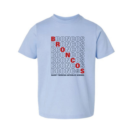The Broncos Repeat | Toddler Light Blue Tee