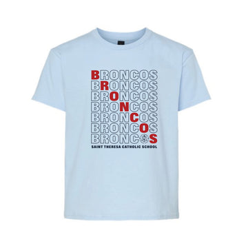 The Broncos Repeat | Youth Light Blue Tee