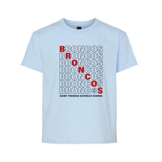 The Broncos Repeat | Youth Light Blue Tee