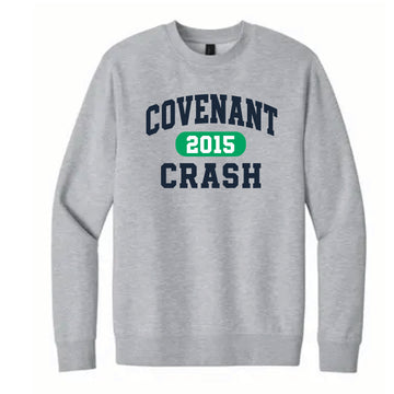 The Classic Covenant Crash | Adult Light Heather Grey Fleece Crew