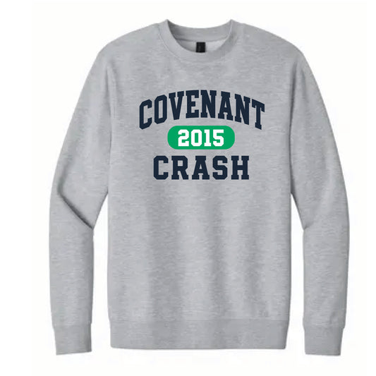 The Classic Covenant Crash | Adult Light Heather Grey Fleece Crew