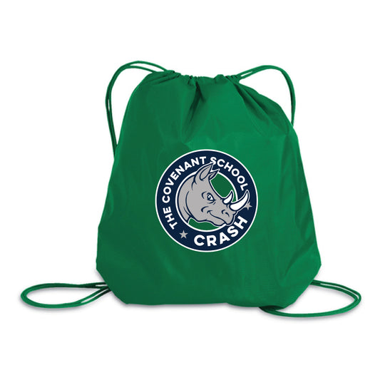The Covenant School Logo | Kelly Green Cinch Pack