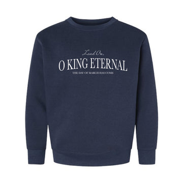 The Day of March Arch | Youth Navy Crewneck Sweatshirt
