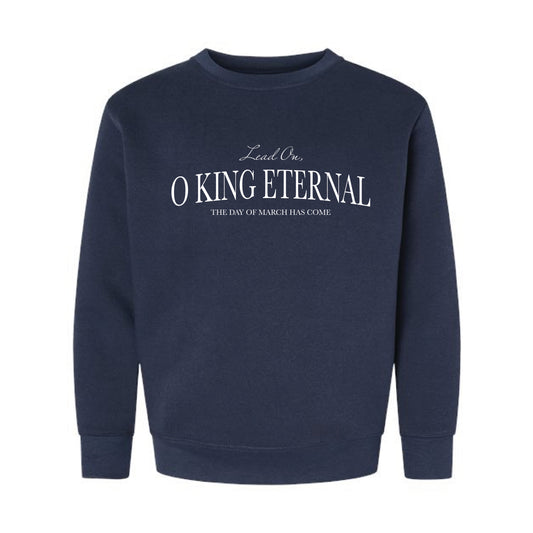 The Day of March Arch | Youth Navy Crewneck Sweatshirt